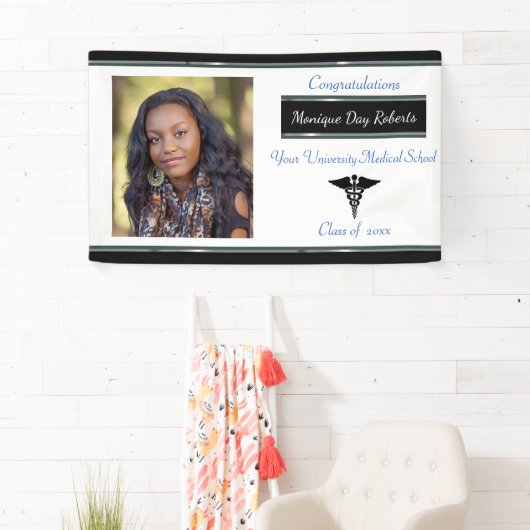 卒業式、医学部、カスタム写真、 横断幕 (インサイチュ)