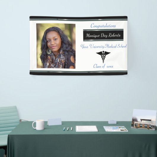 卒業式、医学部、カスタム写真、 横断幕 (トレードショー)