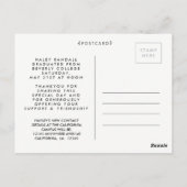 卒業式 卒業おめでとう フォトフレーム ポストカード (裏面)