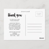 卒業式 卒業おめでとう フォト ポストカード (裏面)