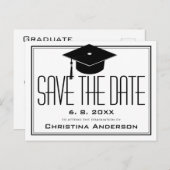 卒業式:卒業生を救う卒業生 案内ポストカード (正面/裏面)