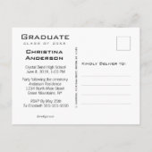 卒業式:卒業生を救う卒業生 案内ポストカード (裏面)