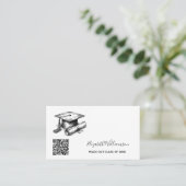 卒業式 名札 QRコード カード (スタンド正面)