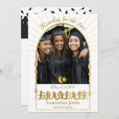 卒業式 天体 宇宙 卒業写真 招待状 (正面/裏面)