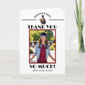 卒業式（常緑/女性） サンキューカード (正面)