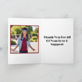 卒業式（常緑/女性） サンキューカード (内部)