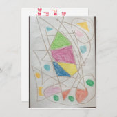 卒業式 感謝カード 招待状 (正面/裏面)