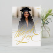 卒業式 感謝 フォト ホイル カード (立ち正面)