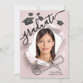 卒業式 招待状 (正面)