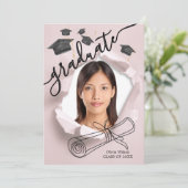 卒業式 招待状 (スタンド正面)