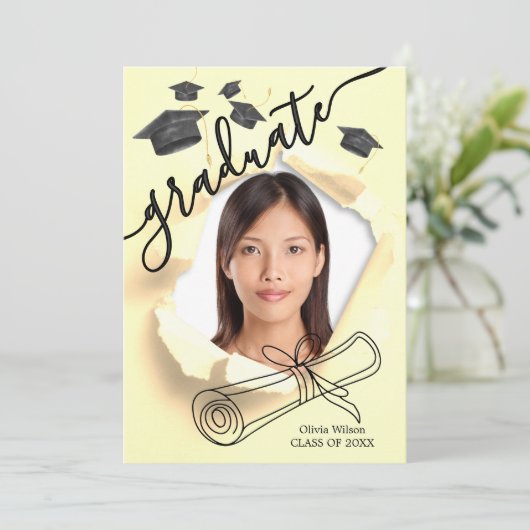 卒業式 招待状 (スタンド正面)