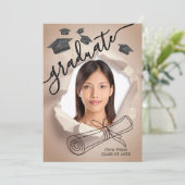 卒業式 招待状 (スタンド正面)