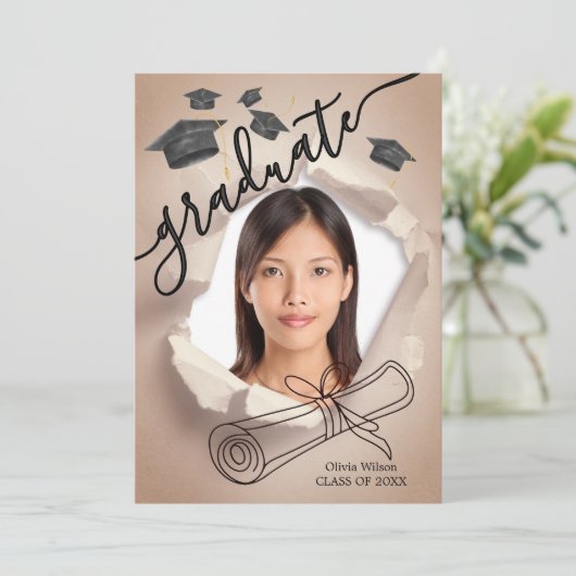 卒業式 招待状 (スタンド正面)