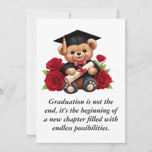卒業式 🎓 招待状 (正面)