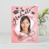 卒業式 招待状 (スタンド正面)