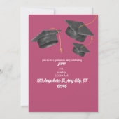 卒業式 招待状 (裏面)