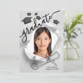 卒業式 招待状 (スタンド正面)