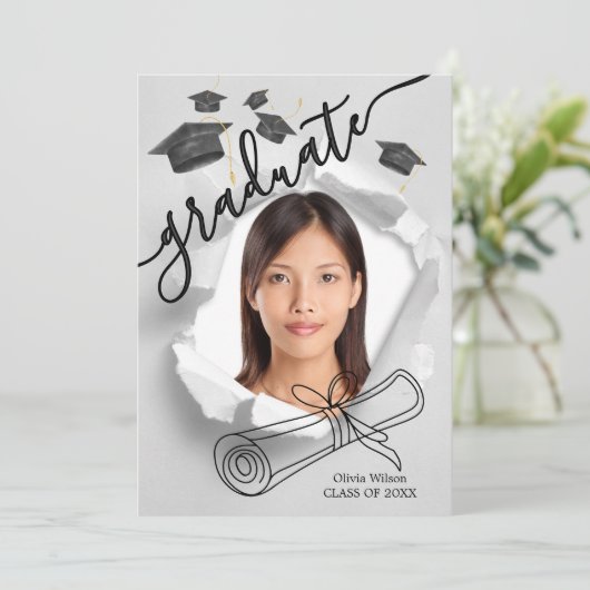 卒業式 招待状 (スタンド正面)