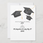 卒業式 招待状 (裏面)