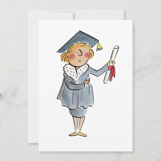 卒業式 招待状 (正面)