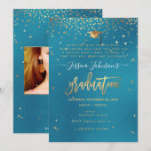 卒業式・星に願いを 招待状 (正面/裏面)