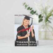 卒業式 現代の卒業写真 ありがとう ポストカード (スタンド正面)