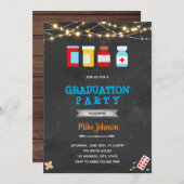 卒業式 薬学部 医学 ご招待 招待状 (正面/裏面)