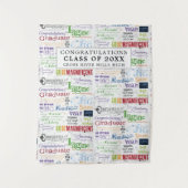 卒業式 記念撮影用 背景ボード インスピレーション タペストリー (正面)