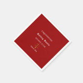 卒業式 黄金の天秤の赤    スタンダードカクテルナプキン (角)