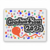 卒業式 2026 シール (正面)