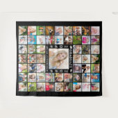 卒業式 55周年 フォトコラージュ 背景 オーダーメイド カラー タペストリー (正面(横))