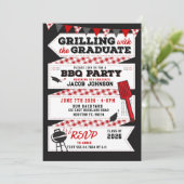 卒業式BBQパーティの招待状グラードパーティー 招待状 (スタンド正面)