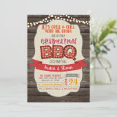 卒業式BBQパーティの招待状 – グリル&チル 招待状 (スタンド正面)