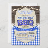 卒業式BBQパーティの招待状 – グリル&チルBG 招待状 (正面)