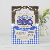 卒業式BBQパーティの招待状 – グリル&チルBG 招待状 (スタンド正面)