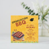 卒業式BBQ招待状 招待状 (スタンド正面)