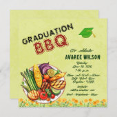 卒業式BBQ招待状 招待状 (正面/裏面)