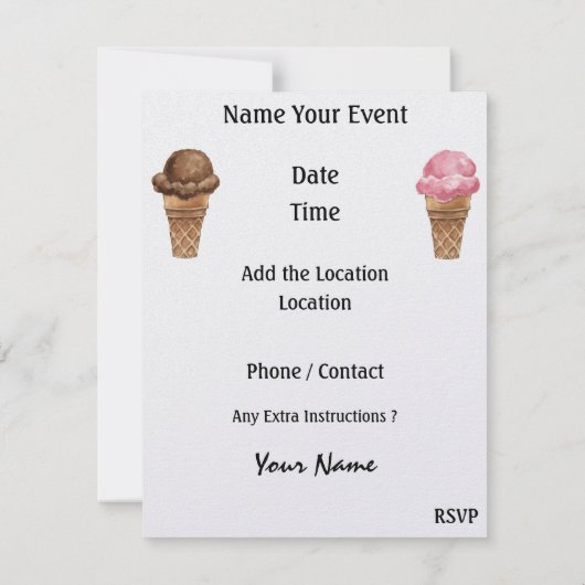 卒業式BBQ – クックアウトパーティー- SRF 招待状 (裏面)