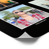 卒業式K-12フォトコラージュ大学院キープサケ ポスター (角)