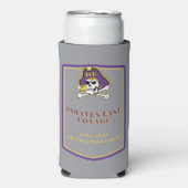 卒業式Koozie – グレー スリム缶クーラー (Seltzer正面)