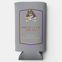 卒業式Koozie – グレー スリム缶クーラー