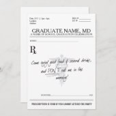 卒業式MD招待 招待状 (正面/裏面)