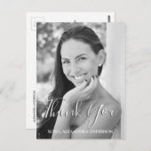 卒業式Thank Youフォトカード ポストカード (正面/裏面)