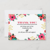 卒業式Thank Youフォトカード 招待状 (正面)