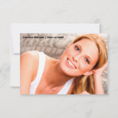 卒業式Thank Youフォトカード 招待状 (裏面)