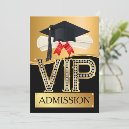 卒業式VIP受付 招待状 (スタンド正面)