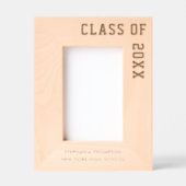 卒業彫パーソナライズされた刻写真枠 レーザー彫刻フレーム (正面)