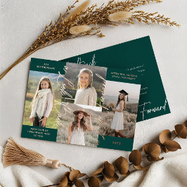 卒業後と今の写真コラージュのお知らせ 箔招待状