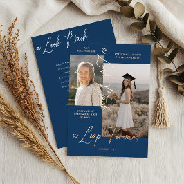 卒業後と今の写真コラージュのお知らせ 箔招待状