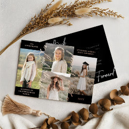 卒業後と今の写真コラージュのお知らせ 箔招待状